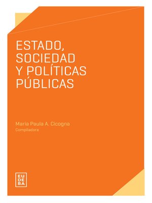 cover image of Estado, sociedad y políticas públicas